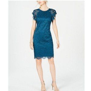 VINCE CAMUTO Lace Flutter Sleeve Dress